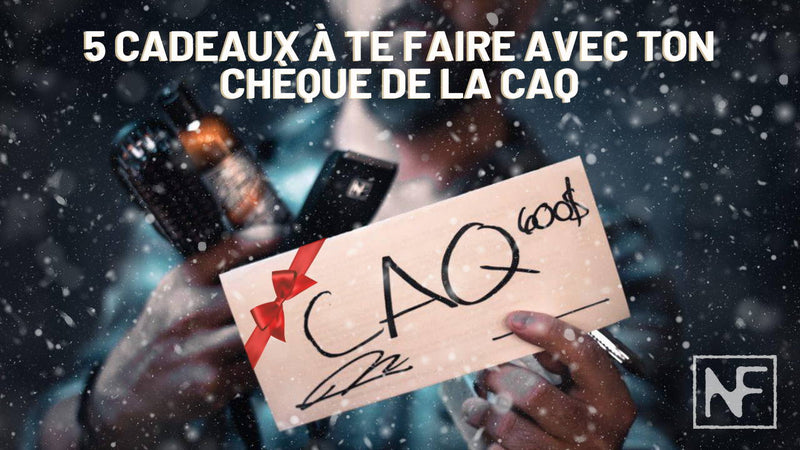 5 cadeaux a te faire avec ton cheque de la caq